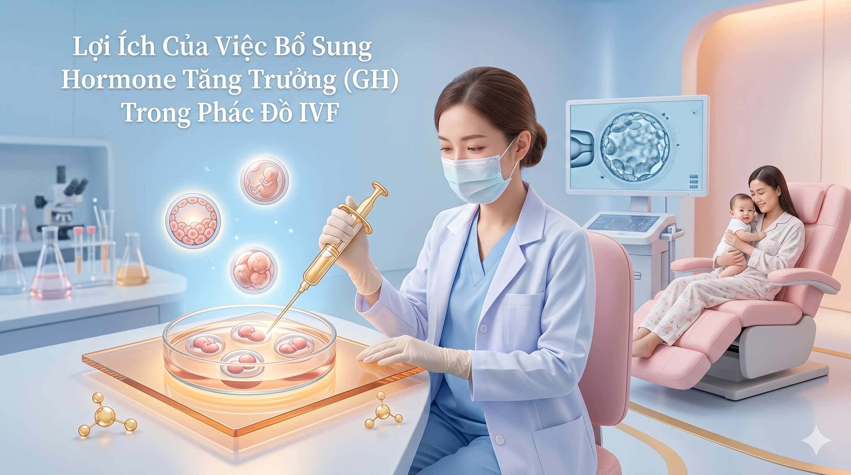 Lợi Ích Của Việc Bổ Sung Hormone Tăng Trưởng (GH) Trong Phác Đồ IVF Cao Cấp Tại Thái Lan